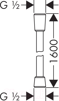 Душевой шланг Hansgrohe Isiflex 28276990