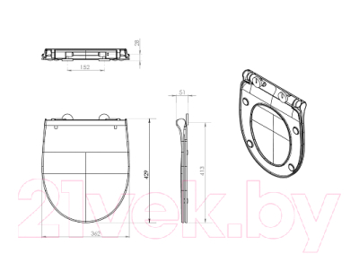 Сиденье для унитаза Roca Victoria 801392002