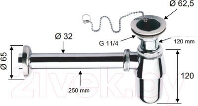 Сифон Clever 973Z114