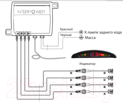 Парковочный радар Interpower IP-416