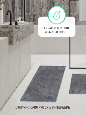 Коврик для ванной FORA FOR-STN60-100BL
