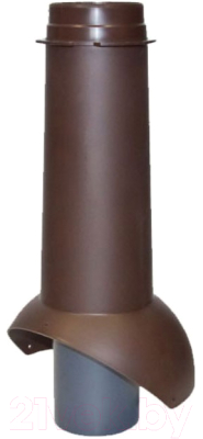 Выход вентиляционный на крышу Krovent Pipe-VT IS 110/изол./500 RAL 8017 - фото