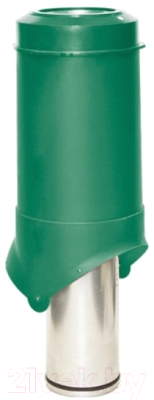 Выход вентиляционный на крышу Krovent Pipe-VT IS 125/изол./500 RAL 6005 - фото