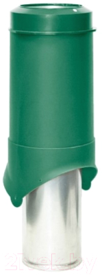 Выход вентиляционный на крышу Krovent Pipe-VT IS 150/изол./500 RAL 6005 - фото
