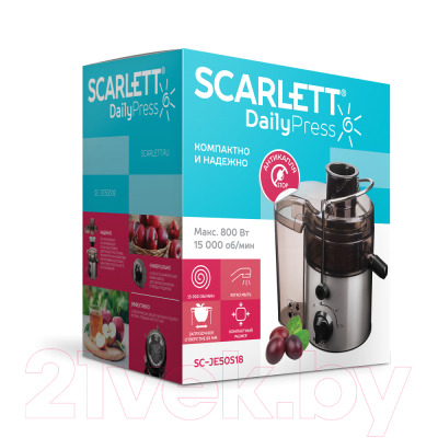 Соковыжималка электрическая Scarlett SC-JE50S18 