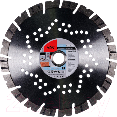 Отрезной диск алмазный Fubag 37230-3 - фото