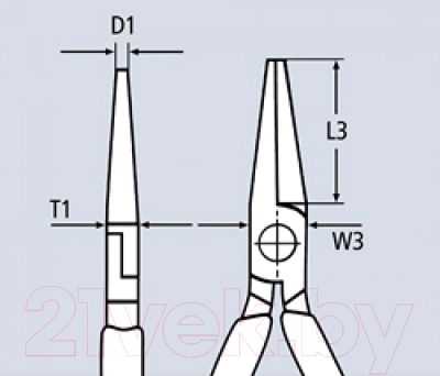 Длинногубцы Knipex 3016160