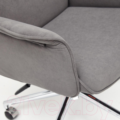 Кресло офисное Tetchair Charm флок (серый)