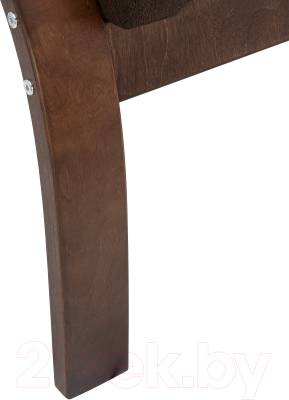 Кресло мягкое Импэкс Leset Лион (орех текстура/малмо 28/коричневый)