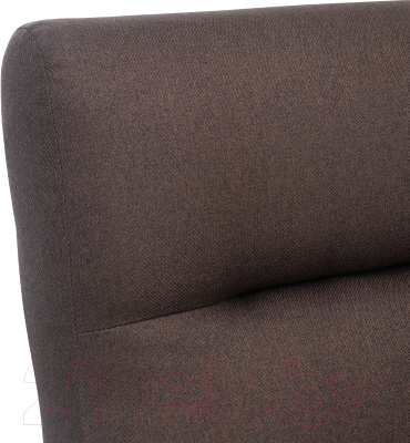 Кресло мягкое Импэкс Leset Лион (орех текстура/малмо 28/коричневый)