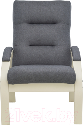 Кресло мягкое Импэкс Leset Лион (слоновая кость/малмо 95/серый)