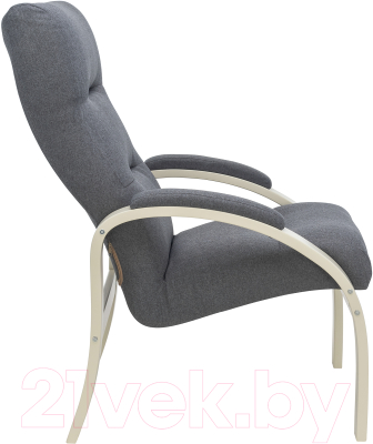 Кресло мягкое Импэкс Leset Лион (слоновая кость/малмо 95/серый)