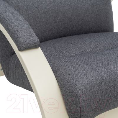 Кресло мягкое Импэкс Leset Лион (слоновая кость/малмо 95/серый)