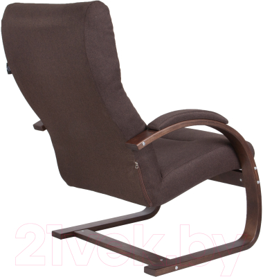 Кресло мягкое Импэкс Leset Монэ (орех текстура/малмо 28/коричневый)