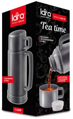 Термос для напитков Lara LR04-82