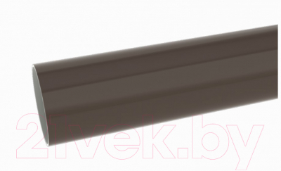 Труба водостока Ruplast 90мм ПВХ RAL 8014 - фото