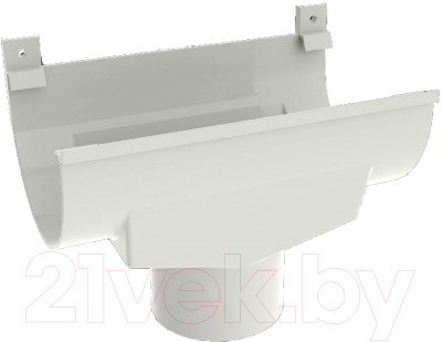 Воронка водостока Ruplast 125/90мм RAL 9010 - фото