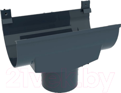 Воронка водостока Ruplast 125/90мм RAL 7024 - фото