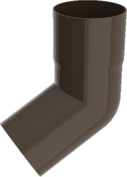 Колено трубы водосточной Ruplast RAL 8014 - фото