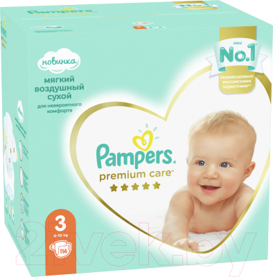 Подгузники детские Pampers Premium Care 3 Midi
