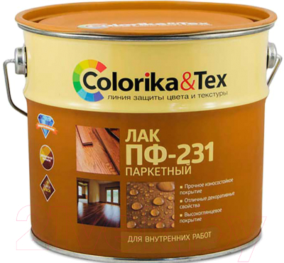 Лак Colorika & Tex ПФ-231 глянцевый для паркета - фото
