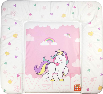 Пеленальный матрас Топотушки Единорог 82x73 - фото