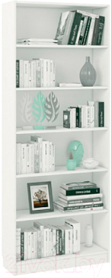 Стеллаж Polini Kids Home Smart Вертикальный 6 секций / 0002288.9 (белый)