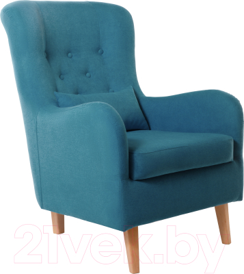 Кресло мягкое KRONES Калипсо (велюр лазурный) - фото