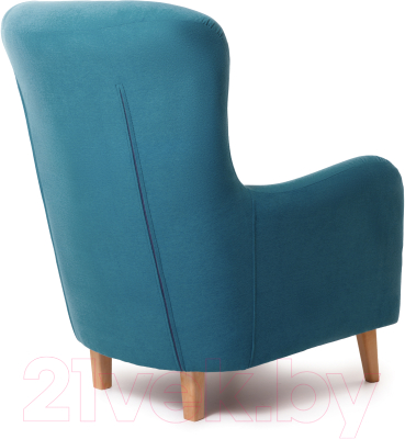 Кресло мягкое KRONES Калипсо (велюр лазурный)