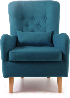 Кресло мягкое KRONES Калипсо (велюр лазурный)