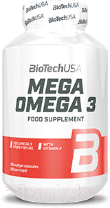 Жирные кислоты BioTechUSA Mega Omega 3 / CIB000539 - фото