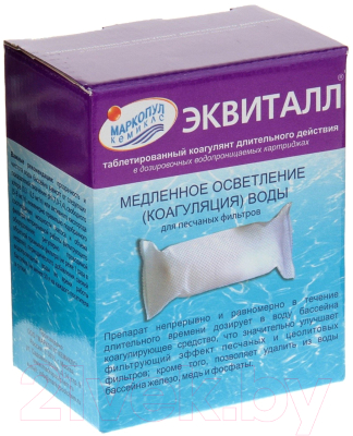 Коагулянт для бассейна Маркопул Кемиклс Эквиталл-таблетки медленного действия в картридже  - фото