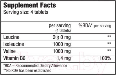 Аминокислоты BCAA BioTechUSA BCAA+B6 / I00000487