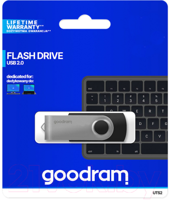 Usb flash накопитель Goodram Twister 128Gb Black (UTS2-1280K0R11)