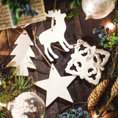 Набор елочных игрушек Нашы майстры Снежный / 9026 - фото