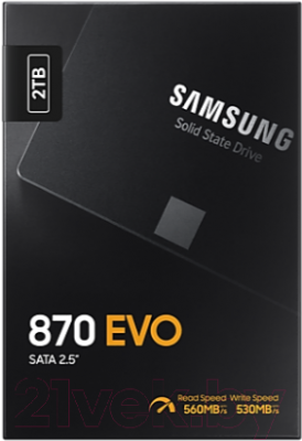 SSD диск Samsung 870 Evo Plus 2 TB (MZ-77E2T0BW)