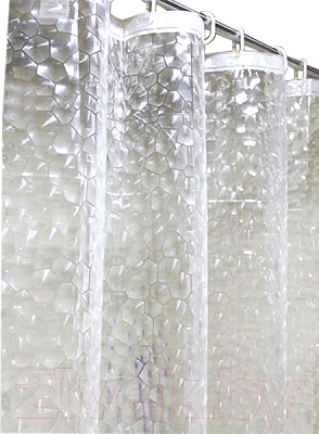 Шторка-занавеска для ванны MONAMI BM06-180x200 W - фото