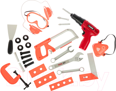 Набор инструментов игрушечный Bondibon Папины дети / ВВ5131 - фото