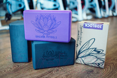 Блок для йоги Original FitTools FT-BLACK-BLOCK