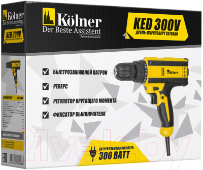 Дрель-шуруповерт Kolner KED 300V