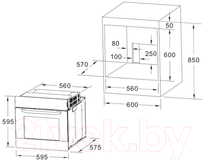 Электрический духовой шкаф Akpo PEA 7009 SED01 WH