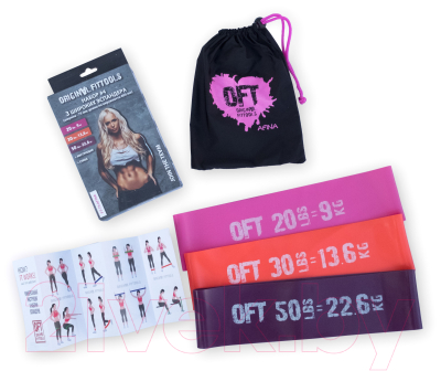 Набор эспандеров Original FitTools FT-75-AFINA - фото