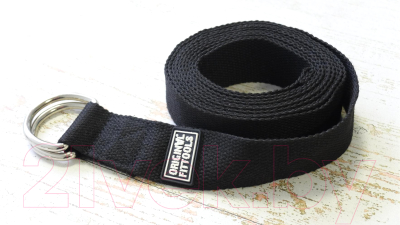 Ремень для йоги Original FitTools FT-YSTP-BLACK