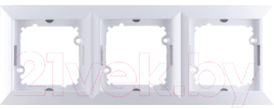 Рамка для выключателей и розеток TIMEX Opal OPBL-RA3 - фото