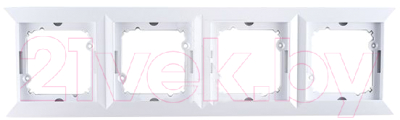 Рамка для выключателей и розеток TIMEX Opal OPBL-RA4 - фото