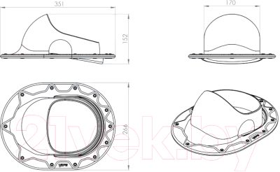 Проходка кровельная Vilpe Classic 110-160мм RR11 / 732566
