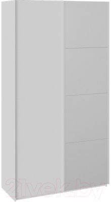 Шкаф-купе ТриЯ Траст СШК 2.120.60-11.13 2-х дверный (белый снег/белый снег/зеркало) - фото