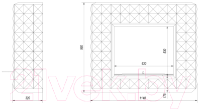 Биокамин Kratki Ezgul с порталом (черный)