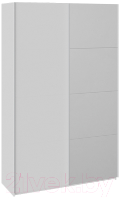 Шкаф-купе ТриЯ Траст СШК 2.140.70-11.13 2-х дверный (белый снег/белый снег/зеркало) - фото