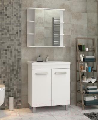 Шкаф с зеркалом для ванной Vigo Nova 700